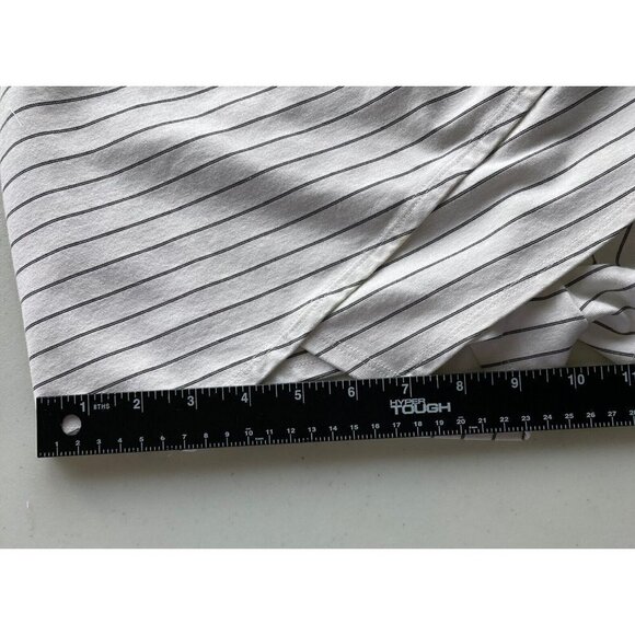 Lulus Black Cream Striped White Short Skirt Skort - Picture 10 of 11